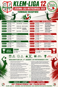 🏐🔥 CZAS NA KLEM-LIGĘ „12”! Znamy terminarz Jesiennej Ligi Mistrzowskiej 2026! 🔥🏐